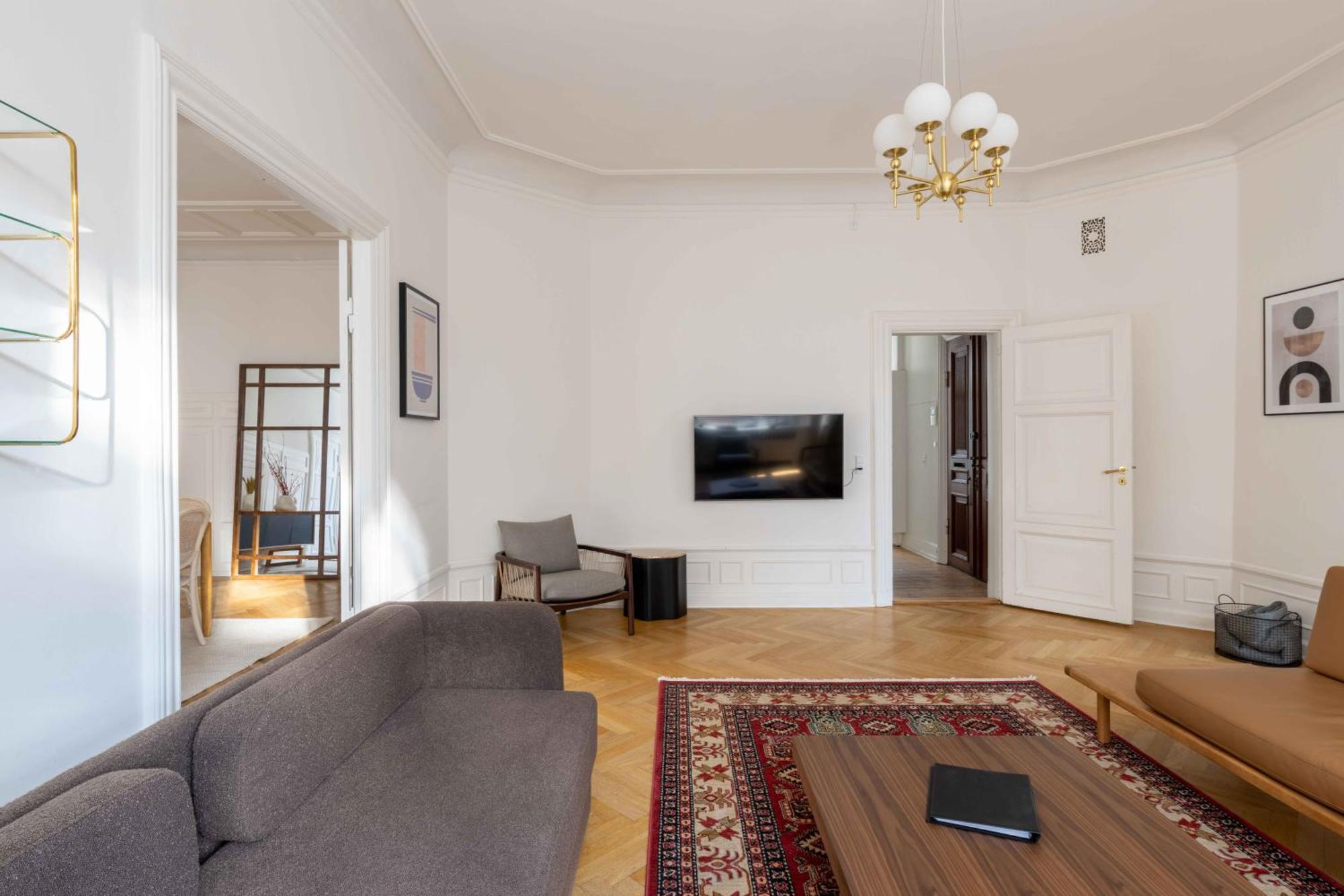 Lovely 3Br Manor Apartment 5 Min From Tivoli Gardens Kopenhag Dış mekan fotoğraf